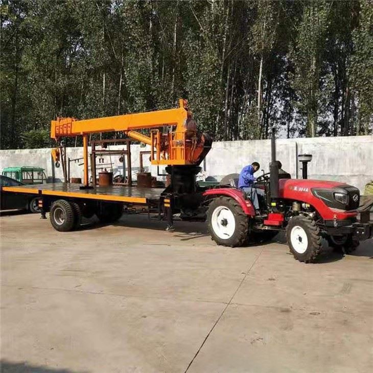 Tractor Flatbed Crane